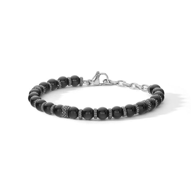 Comete Bracelet District stalen afwerkingen PVD Black Onyx UBR 1245