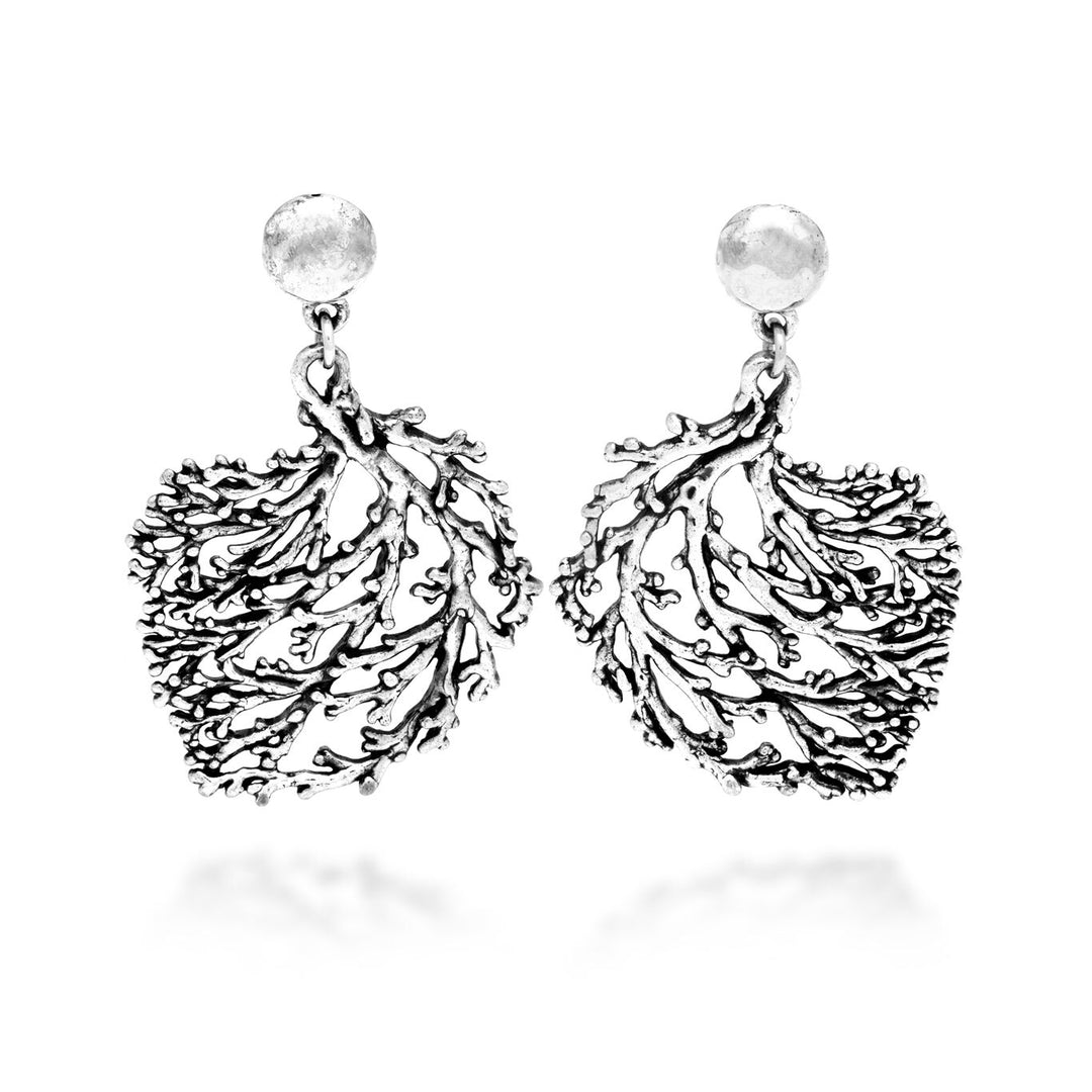 Giovanni Raspini Large Coral Earrings 7907