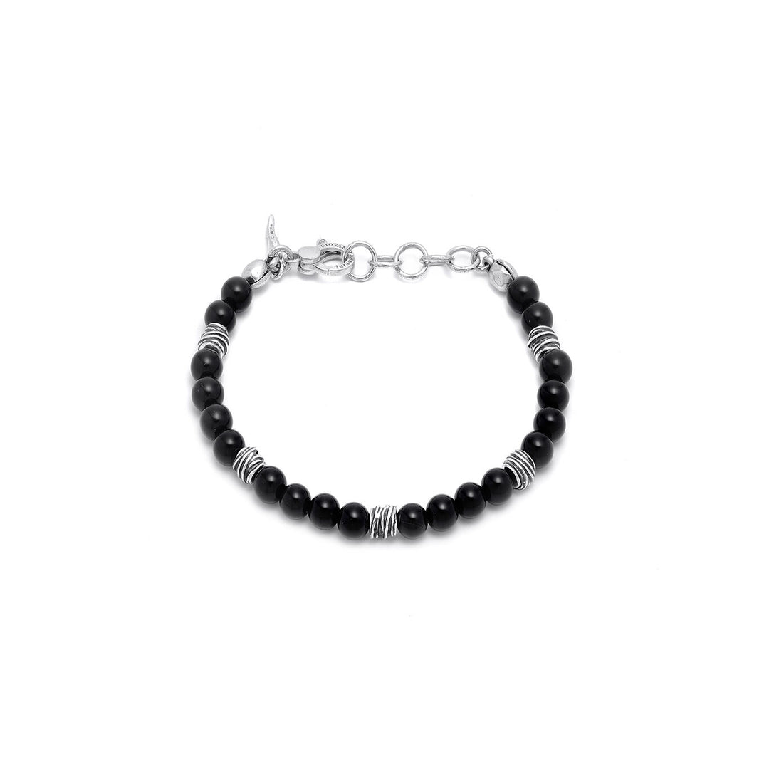 Giovanni Raspini Tango-Armband Onyx und Drähte 11653
