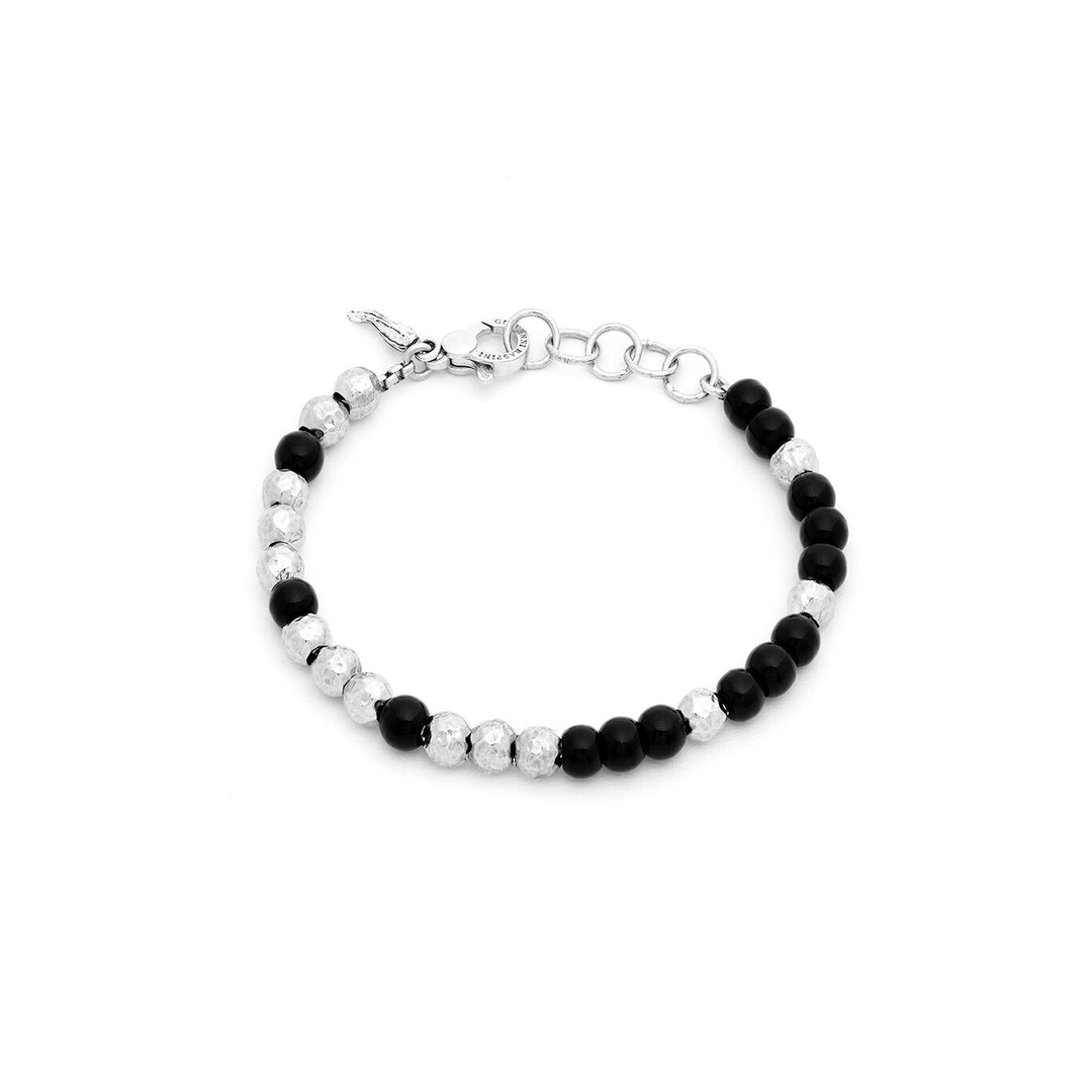 Giovanni Raspini Onyx-Kugel-Armband 11856
