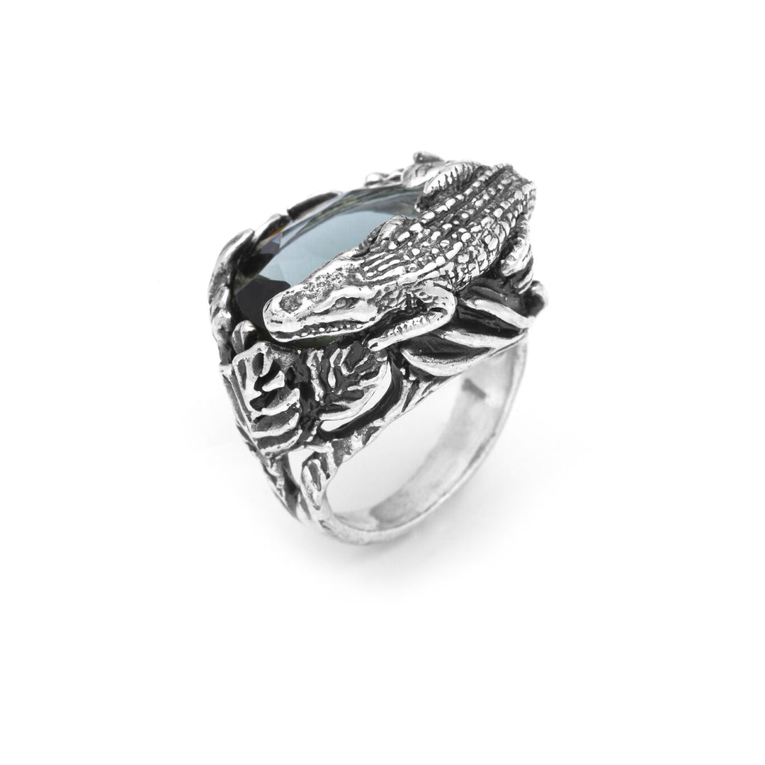 Giovanni Raspini Grande bague crocodile Eden 11910