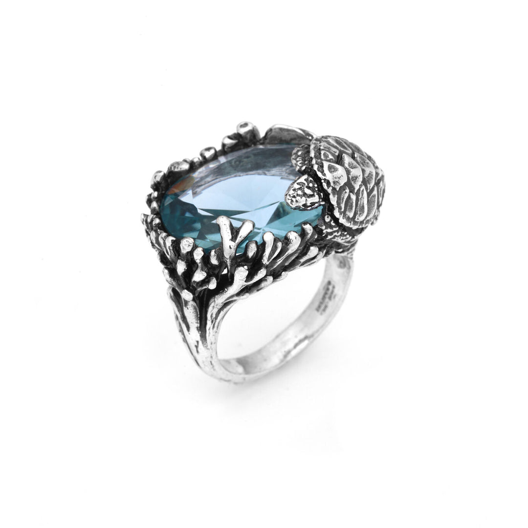 Giovanni Raspini Large Eden Turtle Ring 11912