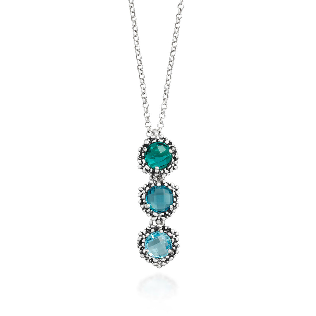 Giovanni Raspini Pendentif Cascade de Lierre Bleu 12426