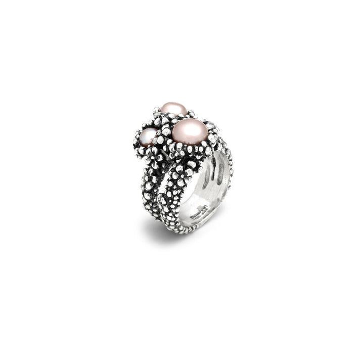 Giovanni Raspini Bague Big Blossom argent 12491