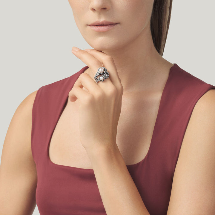 Giovanni Raspini Bague Big Blossom argent 12491