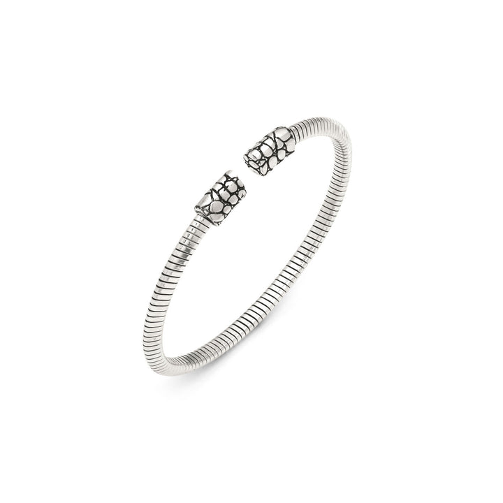 Giovanni Raspini kleine croco tubegas armband 925 zilveren armband 12539