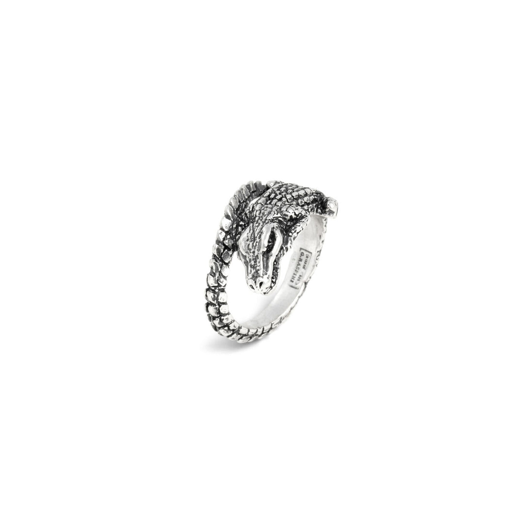 Giovanni Raspini krokodil pinkring 925 zilveren ring 12561