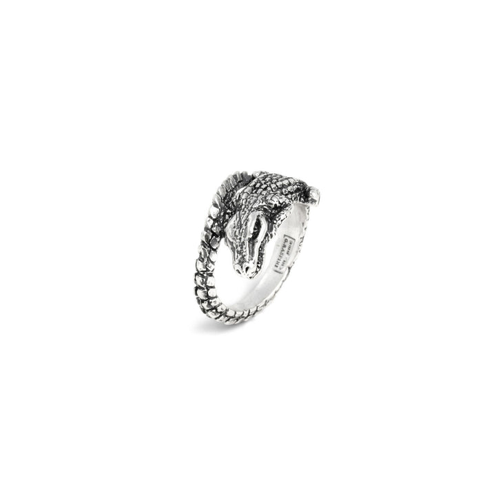 Giovanni Raspini krokodil pinkring 925 zilveren ring 12561