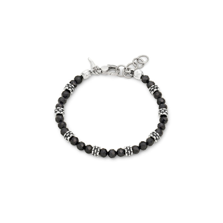 Giovanni Raspini black spinel bracelet with studs Bracelet in 925 silver and black spinel 12577