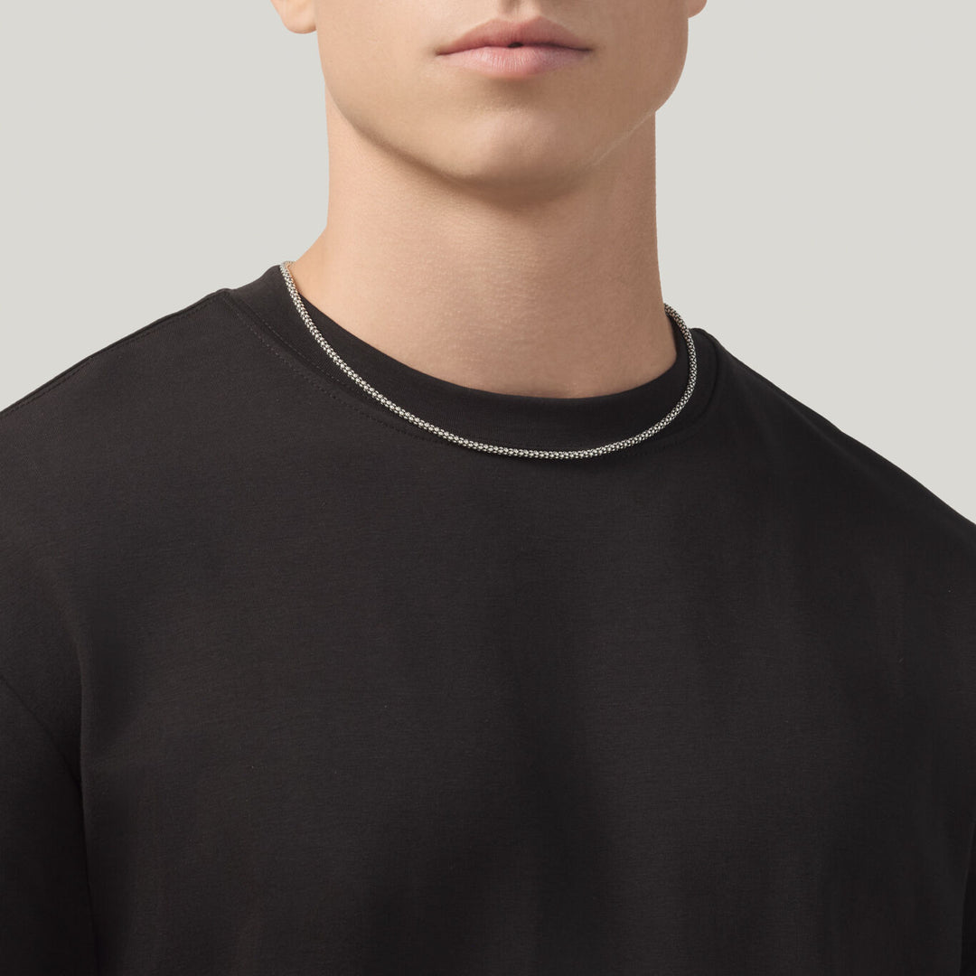 Collier en maille pop-corn Giovanni Raspini, collier en argent 925 12578