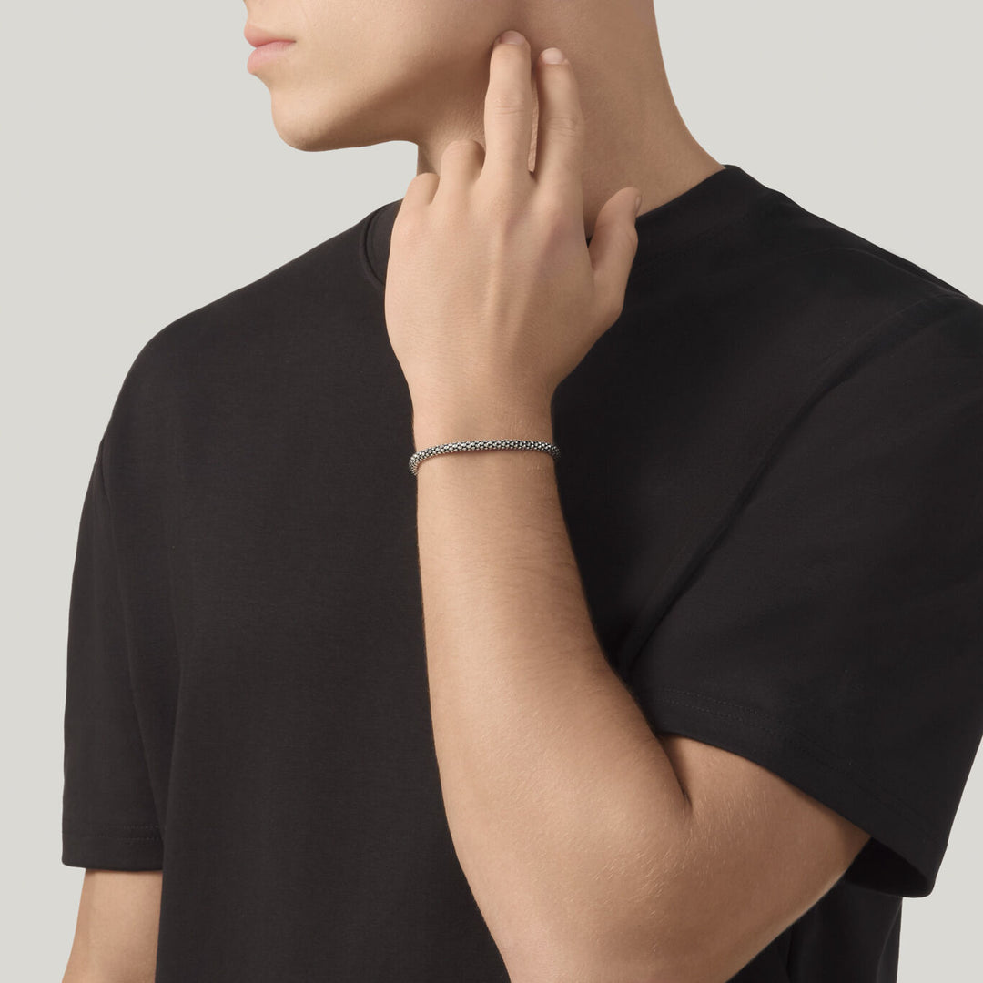 Giovanni Raspini Popcorn-Mesh-Armband Armband aus 925er Silber 12580