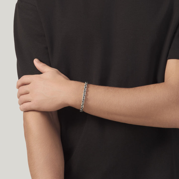 Giovanni Raspini Achteck-Gliederarmband 925 Silber Armband 12581