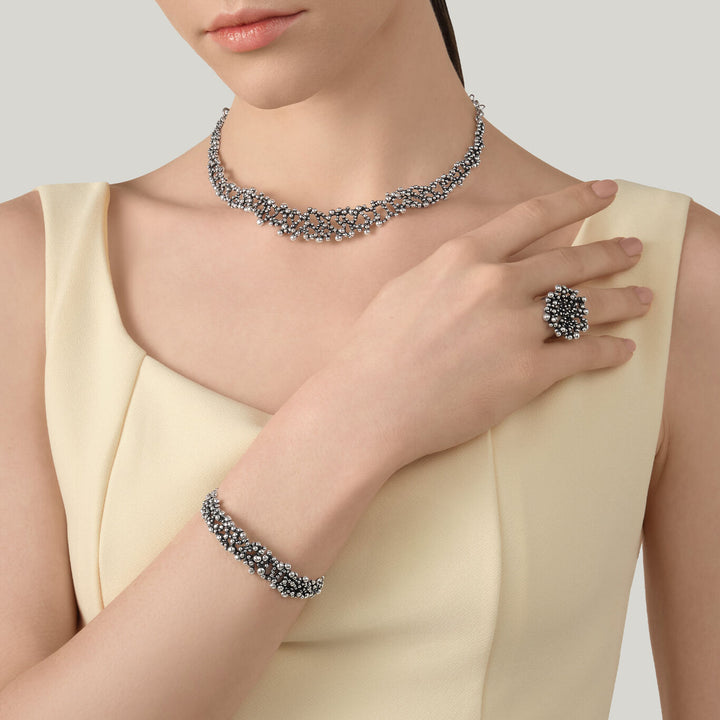 Giovanni Raspini perlage ketting 925 zilveren ketting 12605