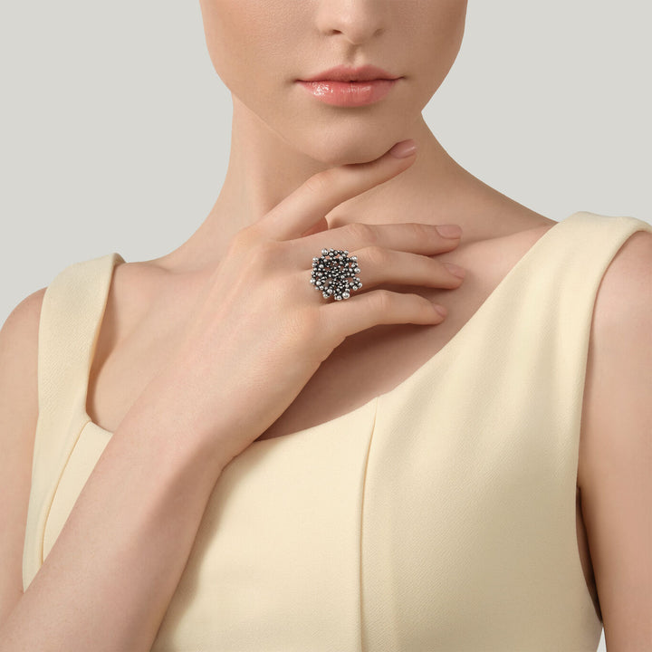 Giovanni Raspini perlagering 925 zilveren ring 12608