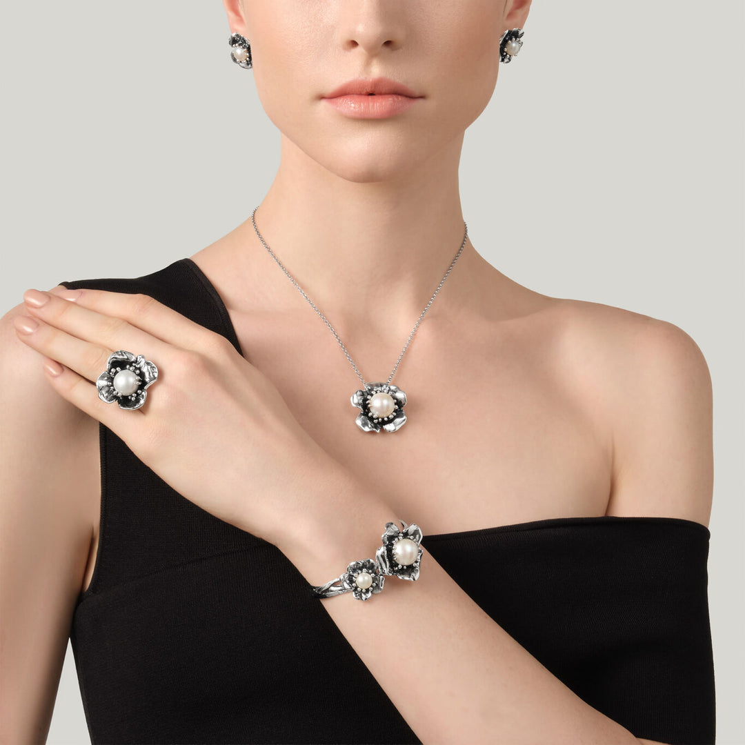 Giovanni Raspini magnolia ketting 925 zilveren ketting 12631