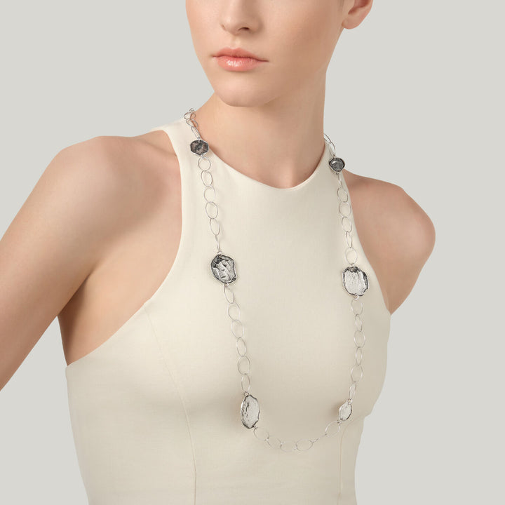 Giovanni Raspini lange fuego ketting Ketting in 925 zilver 12639