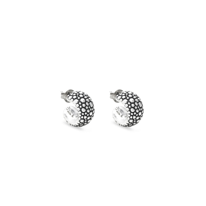 Giovanni Raspini Grand Perlage Circle Earrings - 925 Silver Earrings - 12692