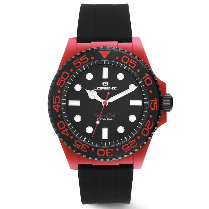 Lorenz Ocean Club Red Coral 40 mm schwarze Quarzuhr 030268CC