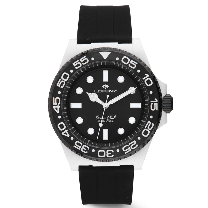 Lorenz Ocean Club White Shark 40mm zwart quartz horloge 030268FF