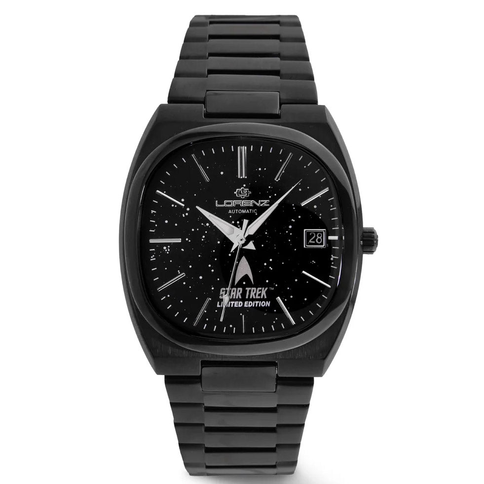 Lorenz horloge STAR TREK Deep Space Limited Edition 40x36 mm zwart automatisch staal zwarte PVD afwerking 030287LE