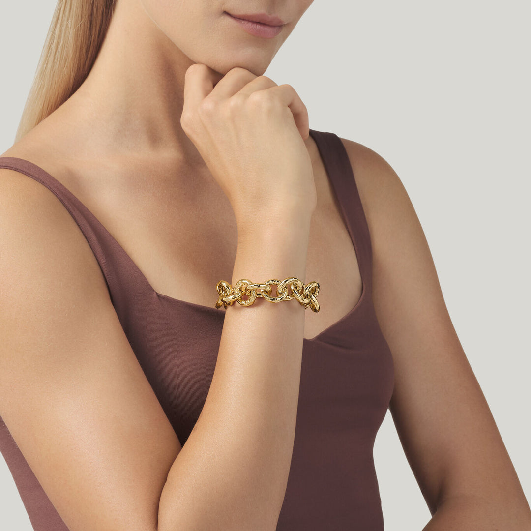 Giovanni Raspini Pueblo-Armband vergoldete Bronze N0004