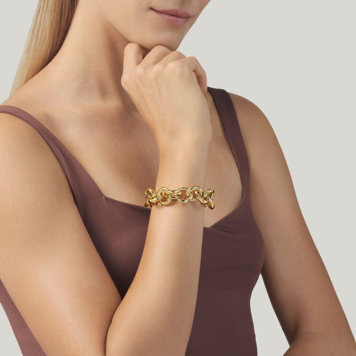 Giovanni Raspini Pueblo-Armband vergoldete Bronze N0004