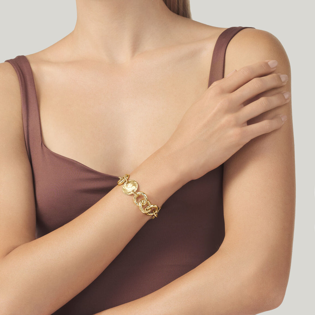 Bracelet Giovanni Raspini Dakota bronze doré N0010