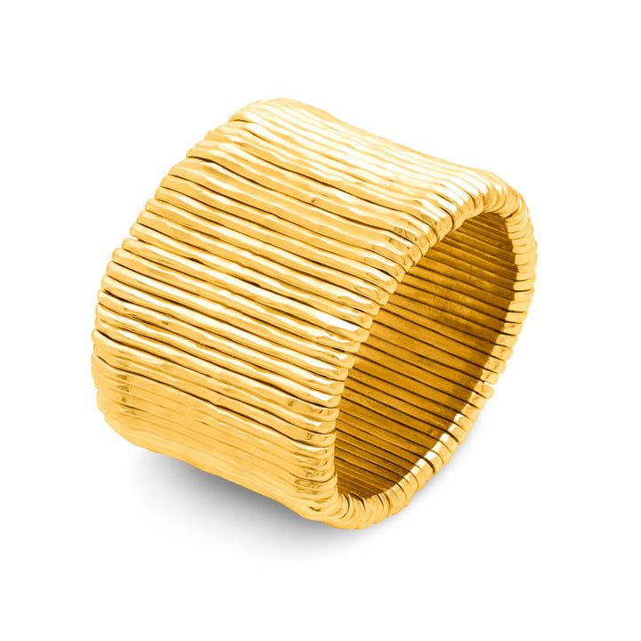 Giovanni Raspini Santa Fe Armband Große vergoldete Bronze N0024