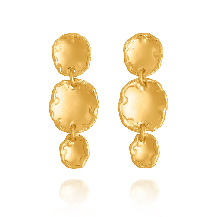 Giovanni Raspini yuma waterval oorbellen 18kt vergulde oorbellen N0037