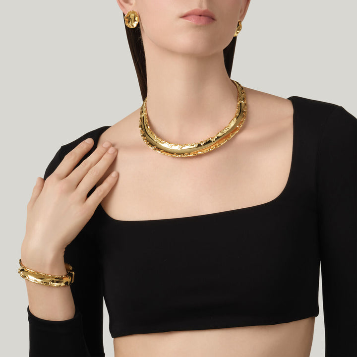 Giovanni Raspini yuma oorbellen 18kt vergulde oorbellen N0039