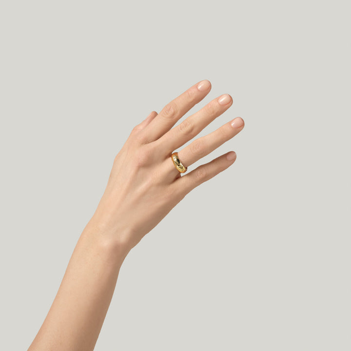 Giovanni Raspini zandring 18kt vergulde ring N0046