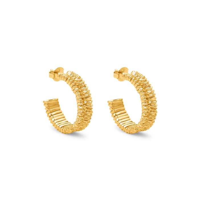 Giovanni Raspini grote olivia oorbellen 18kt vergulde oorbellen N0055