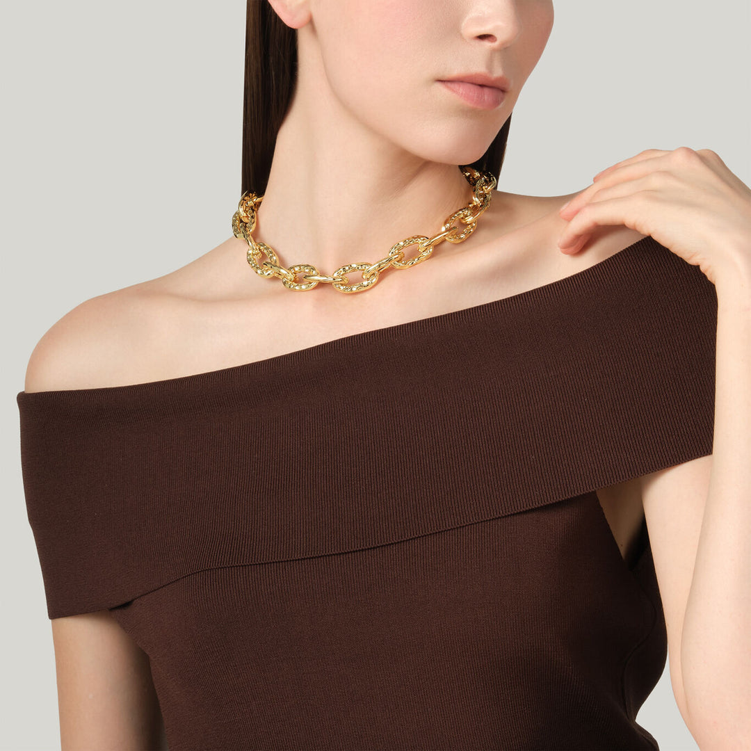 Giovanni Raspini zelda ketting 18kt vergulde ketting N0060