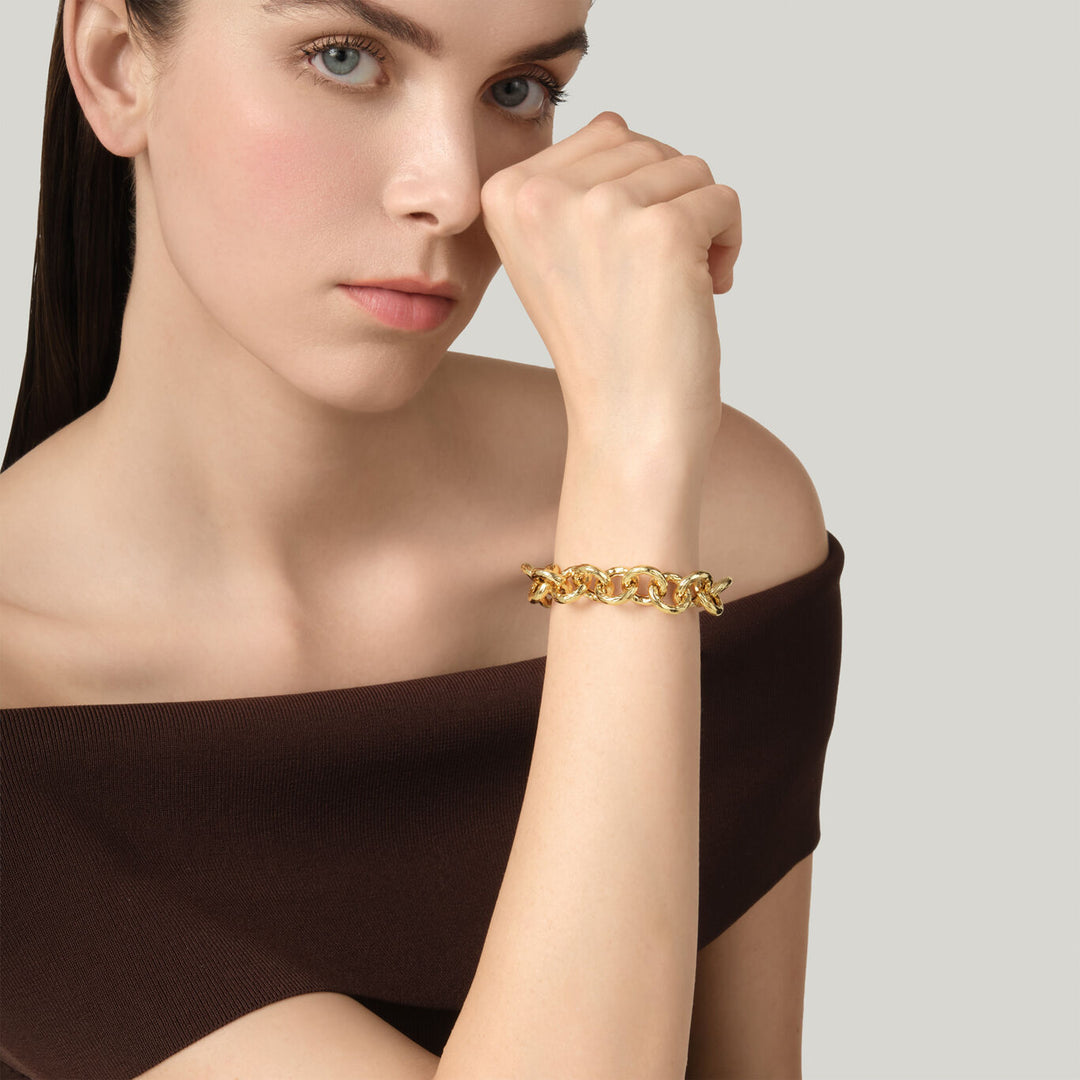 Giovanni Raspini medium pueblo armband 18 kt vergulde armband N0063