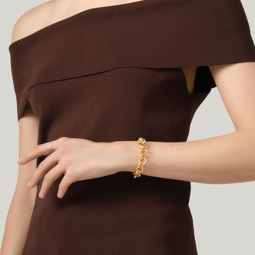 Giovanni Raspini kleine pueblo armband 18kt vergulde armband N0065