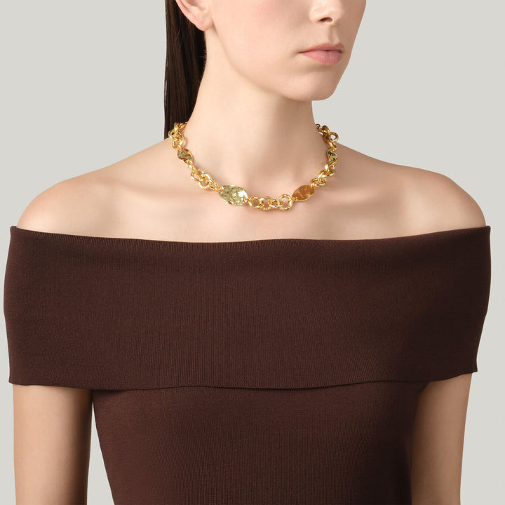Giovanni Raspini montana ketting 18kt vergulde ketting N0066