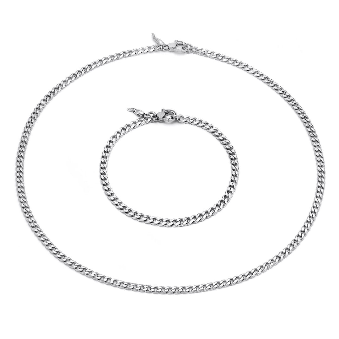 Giovanni Raspini Panzerset Halskette und Armband aus 925er Silber X01598