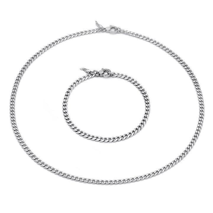 Giovanni Raspini Panzerset Halskette und Armband aus 925er Silber X01598