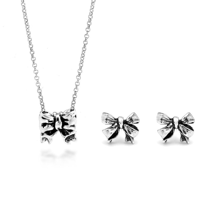 Ensemble nœud Giovanni Raspini Collier et boucles d&