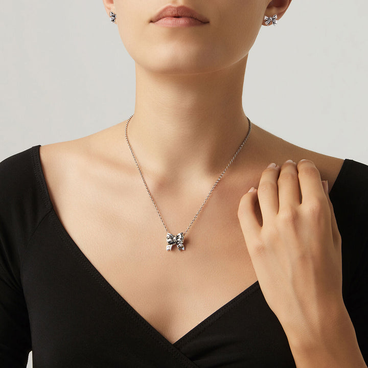 Ensemble nœud Giovanni Raspini Collier et boucles d&