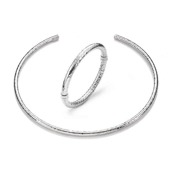 Giovanni Raspini set rock ketting en armband in 925 zilver X01616