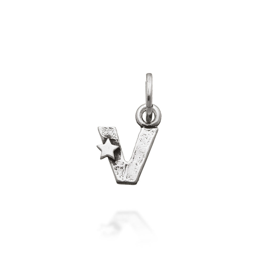 Giovanni Raspini Charm "V" with stars 6666