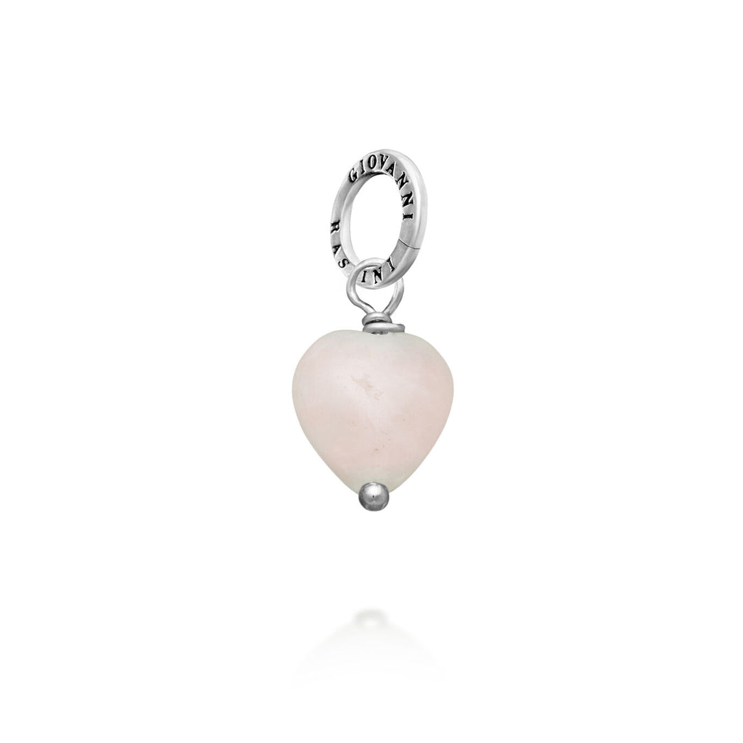 Giovanni Raspini Rose Quartz Heart Charm 11628