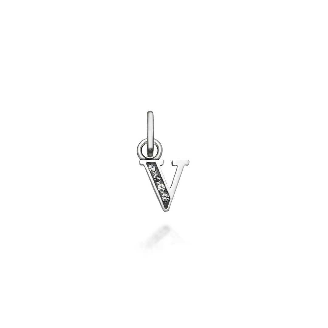Giovanni Raspini Mini Charm "V" Cristal 12160