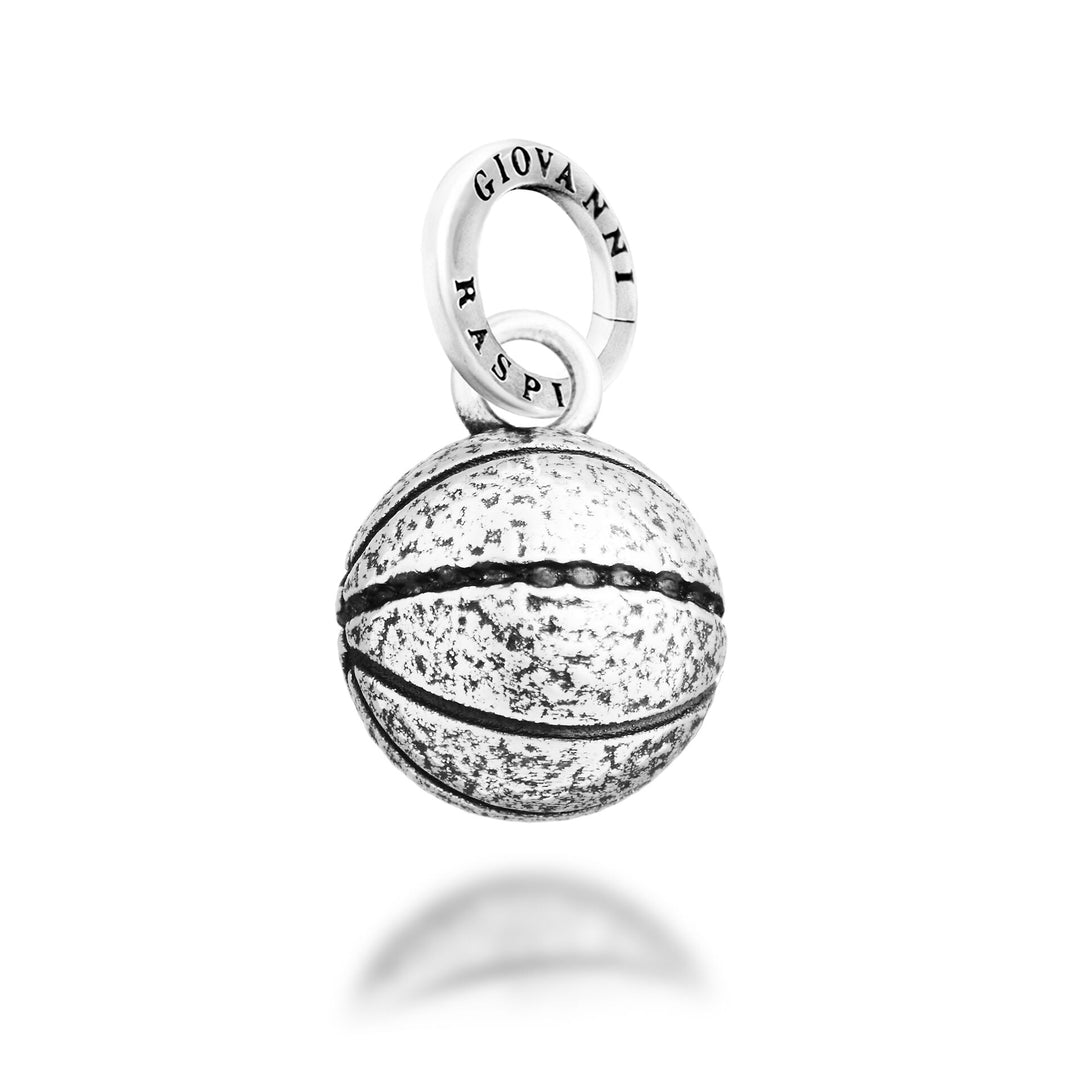Giovanni Raspini Small Basketball Ball Charm - Silver Charm - 12759