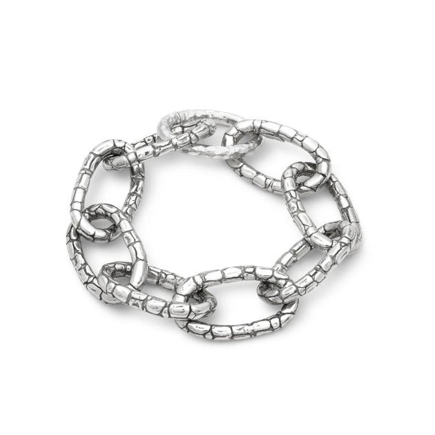 Giovanni Raspini Kroko-Armband 925er Silber 12595