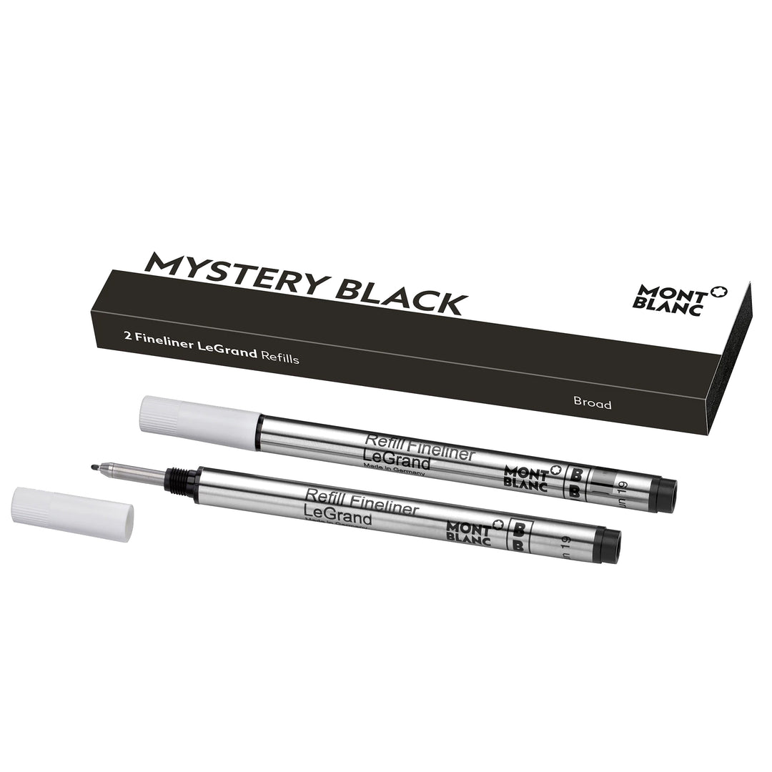 Montblanc 2 LeGrand fineliner-vullingen, Mystery Black 128250
