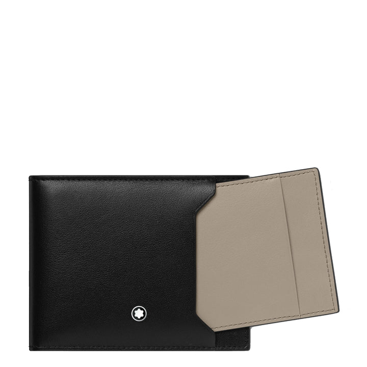 Montblanc 6cc-Geldbörse mit abnehmbarem Kartenhalter 131250