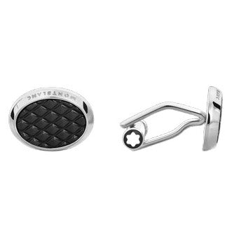 Boutons de manchette ovales Montblanc Meisterstück acier 134468