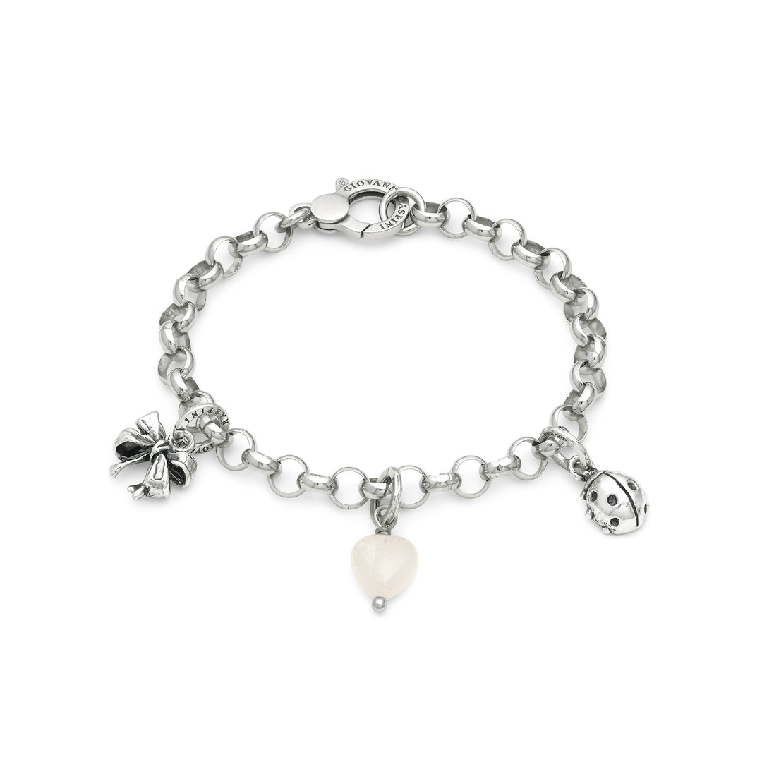 Giovanni Raspini Fortuna Preziosa Armband - Armband aus 925er Silber und Bergkristall -